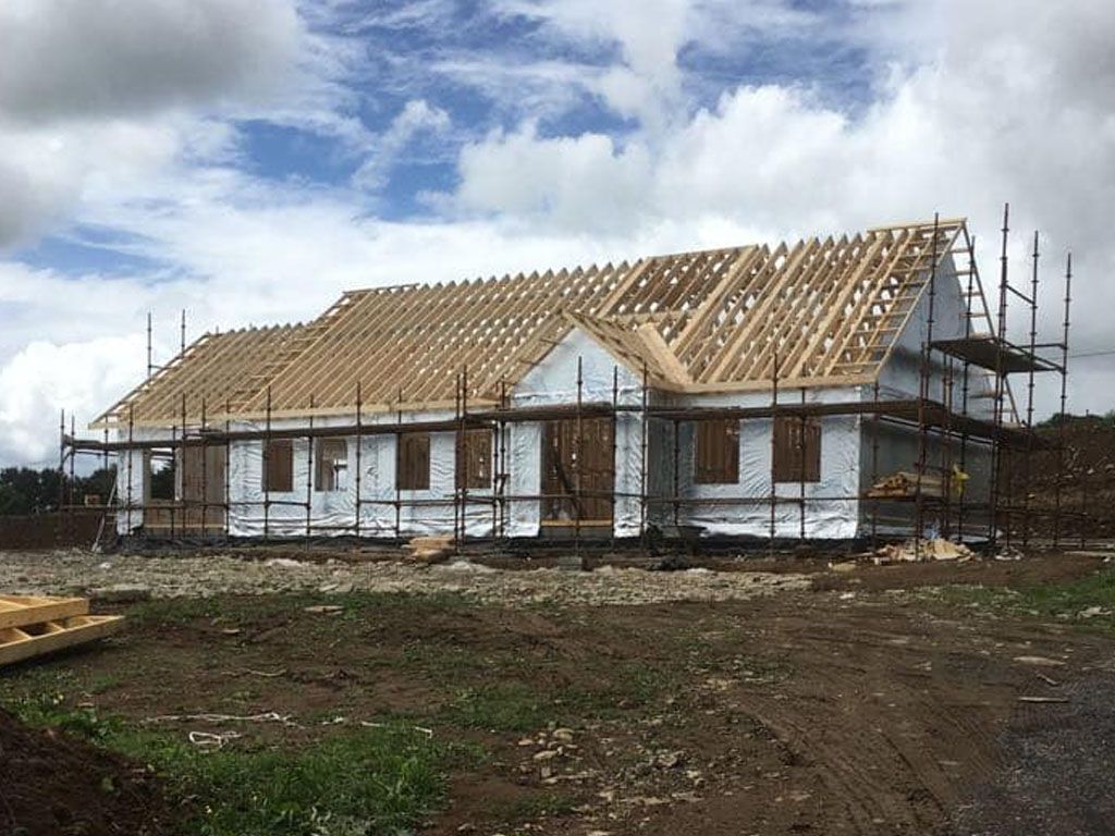 Timber Frame Ireland, Timber Frame house by QTF Services in Co. Mayo Ireland.